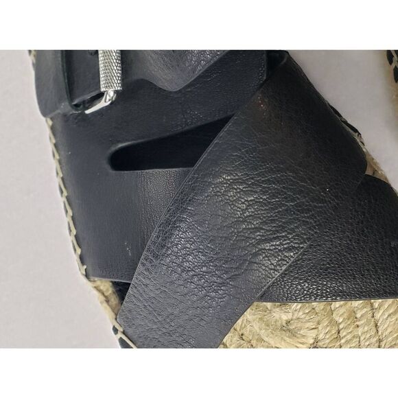 Marc Fisher Venita Leather Twine Platform Espadrille Slide Sandals Sz. 11 - Picture 10 of 12